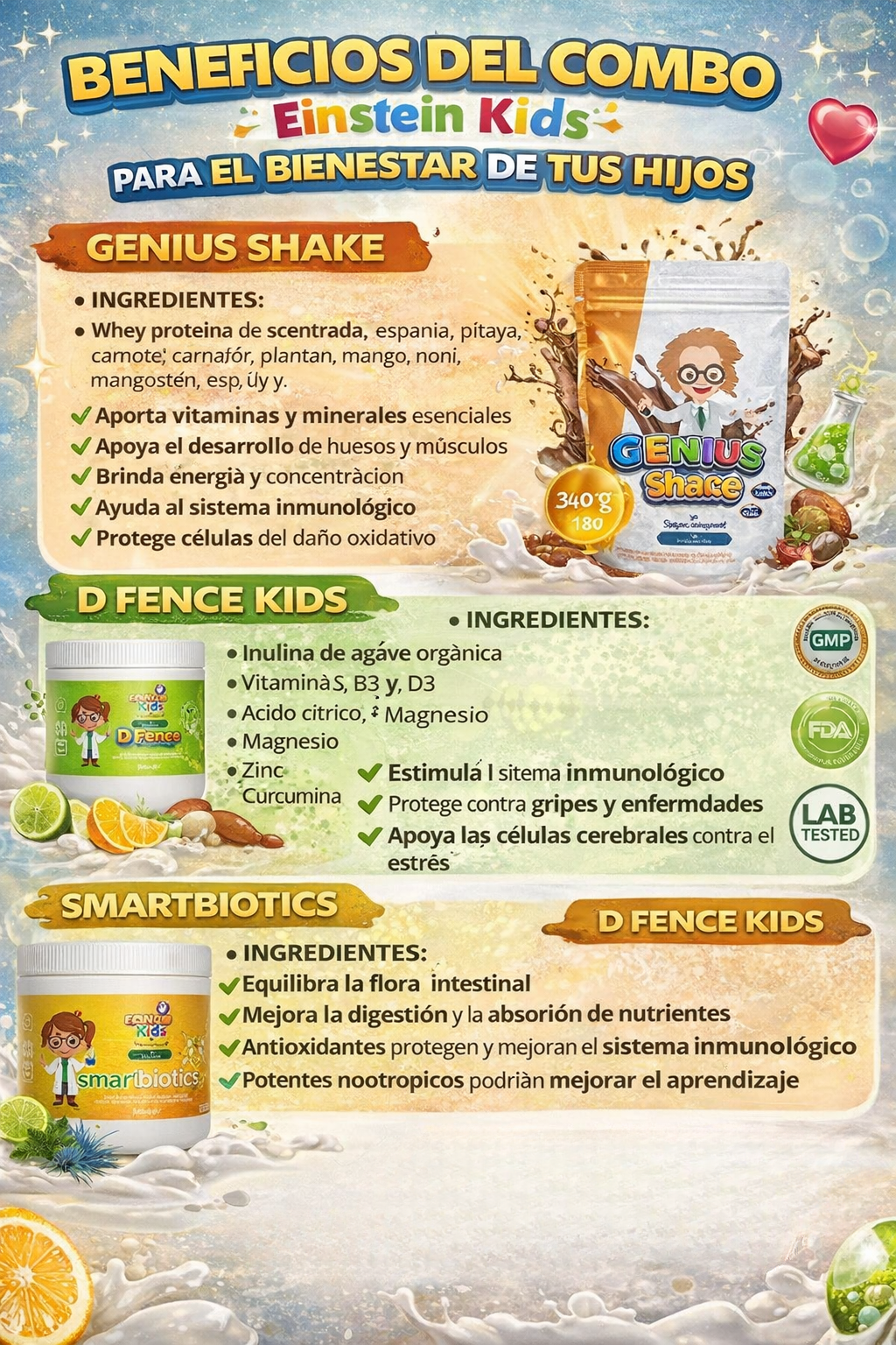 ¡El combo inteligente para el bienestar de tus hijos!