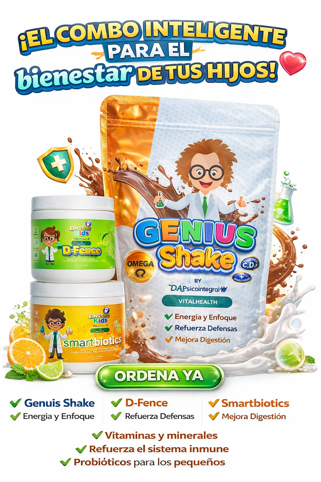 ¡El combo inteligente para el bienestar de tus hijos!