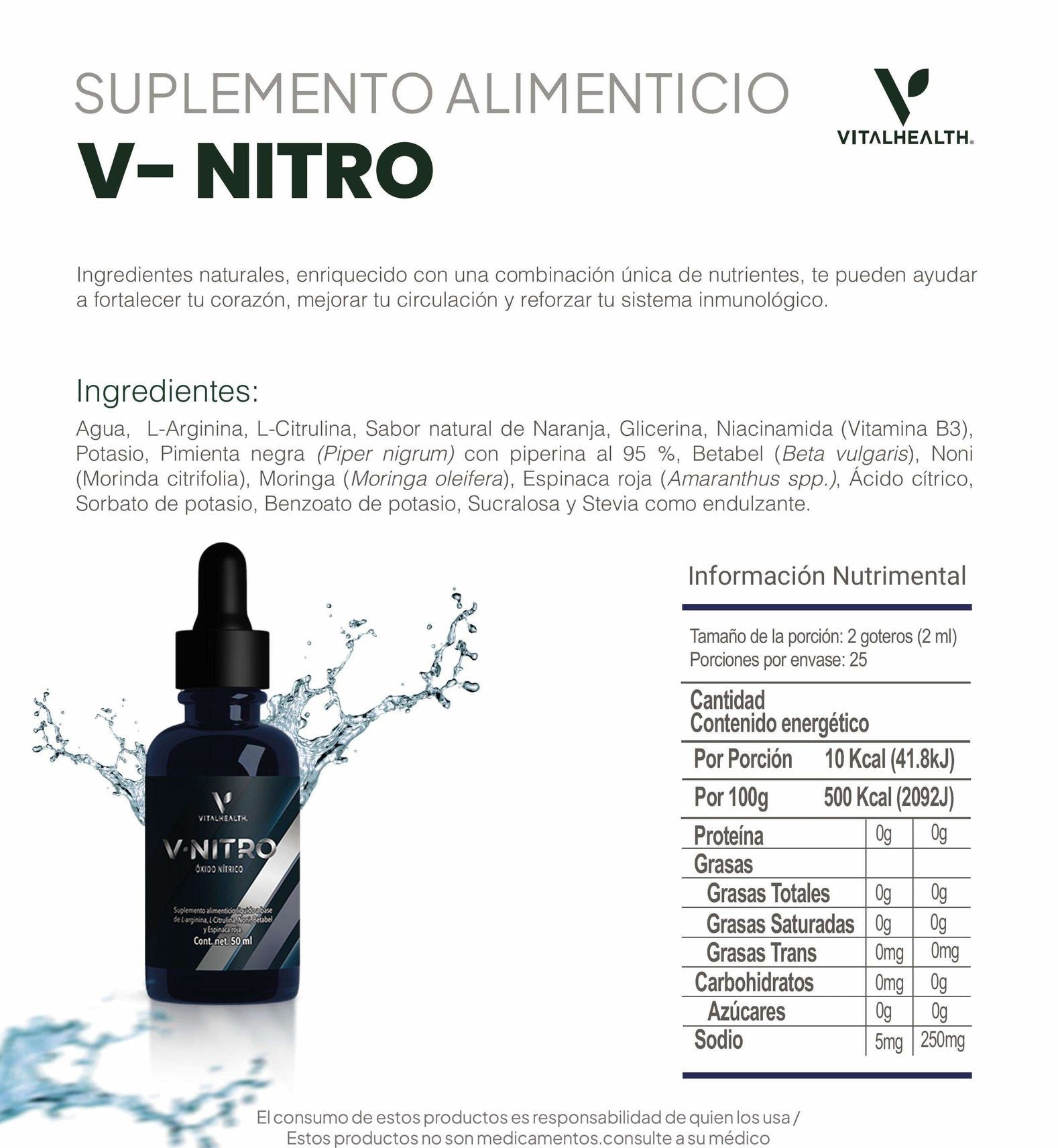 V-Nitro Ingredients
